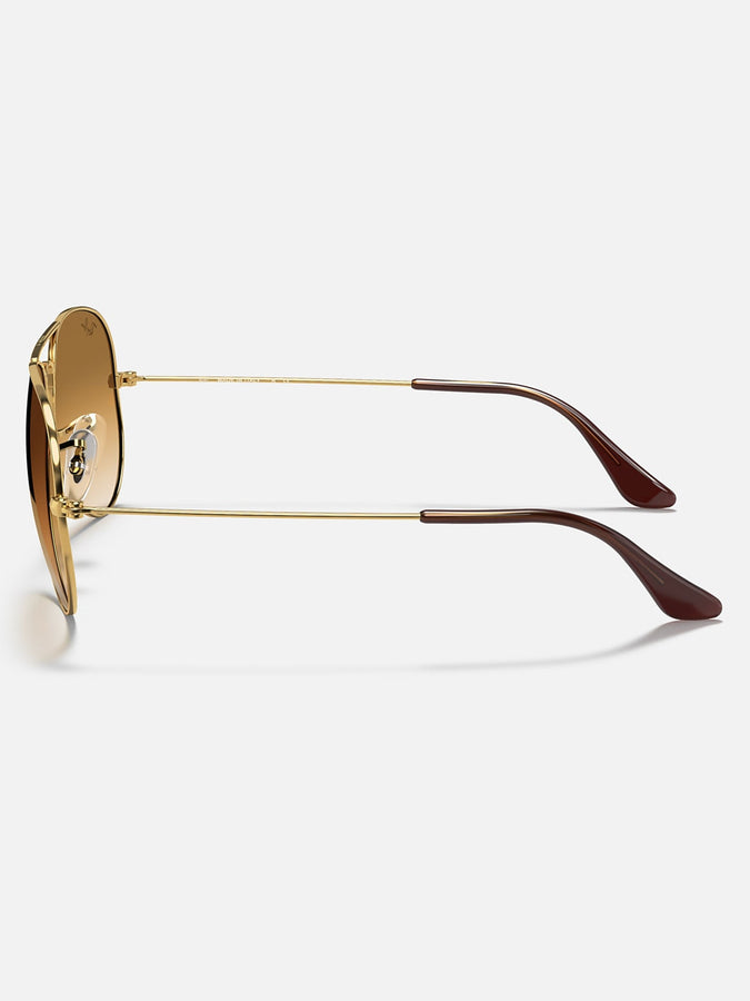 Ray-Ban 0RB3025 Aviator Gold Arista/ Light Brown Sunglasses | ARISTA GOLD/LIGHT BROWN