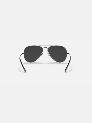 Ray Ban Aviator Total Black Polished Black/Black Sunglasses