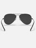 Ray Ban 2024 Aviator Total Black/Black Classic Sunglasses