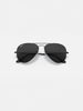 Ray Ban Aviator Total Black Polished Black/Black Sunglasses