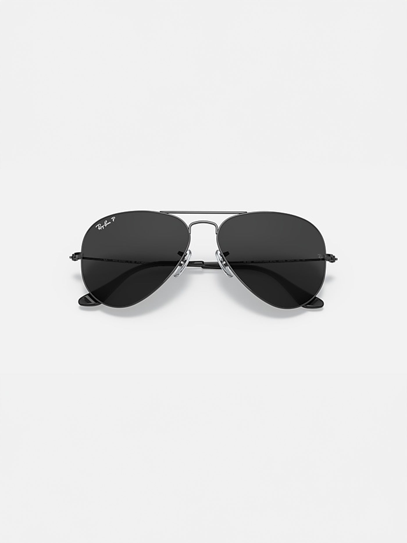 Ray Ban Aviator Total Black Polished Black/Black Sunglasses