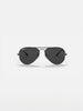 Ray Ban Aviator Total Black Polished Black/Black Sunglasses