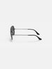 Ray Ban Aviator Total Black Polished Black/Black Sunglasses