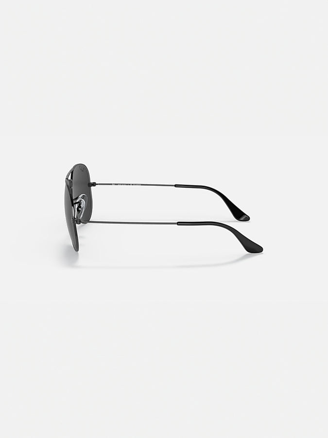 Ray Ban Aviator Total Black Polished Black/Black Sunglasses | POLISHED BLACK/BLACK