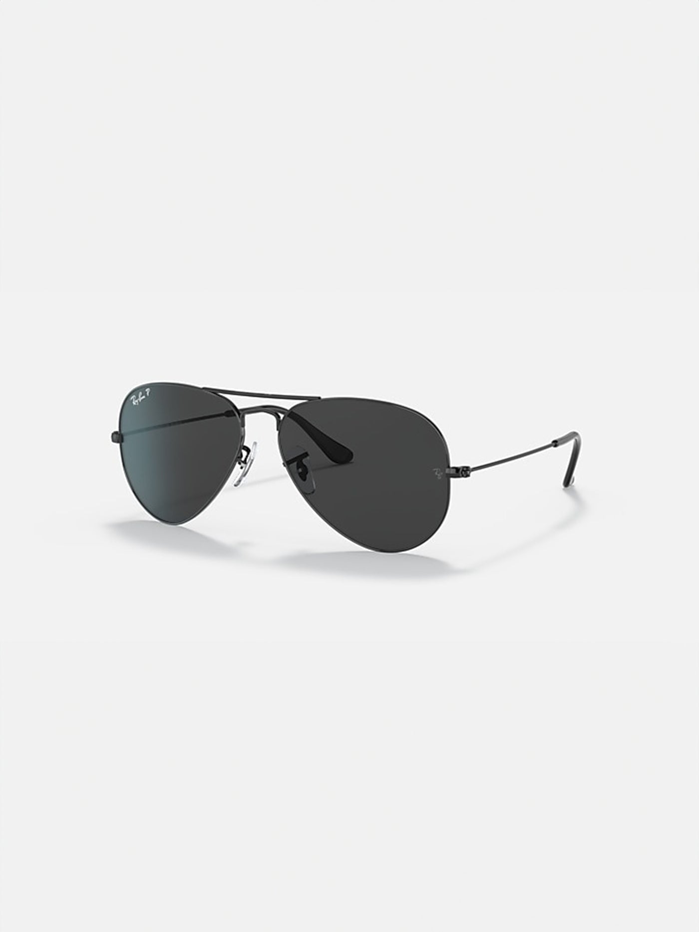 Ray Ban Aviator Total Black Polished Black/Black Sunglasses
