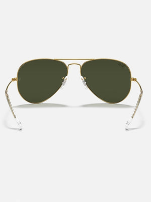 Ray Ban 2024 Aviator Large Metal Gold/Green Classic G-15 Sunglasses