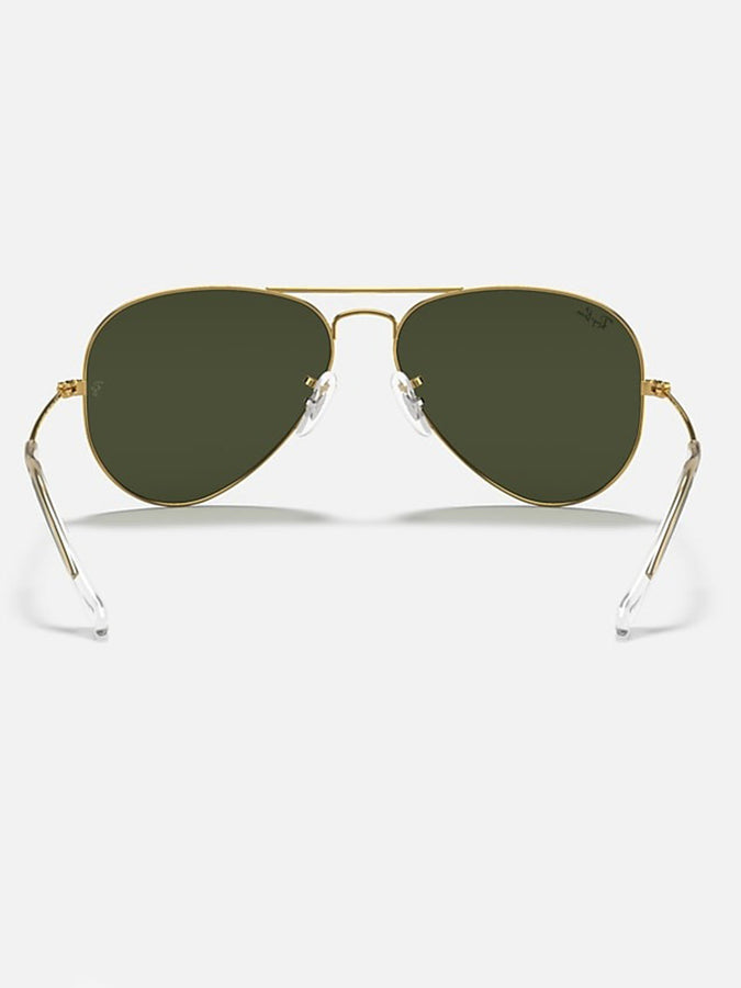 Ray Ban 2024 Aviator Large Metal Gold/Green Classic G-15 Sunglasses | GOLD/GREEN
