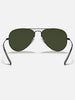 Ray-Ban 0RB3025 Aviator Black/G-15 Green Sunglasses