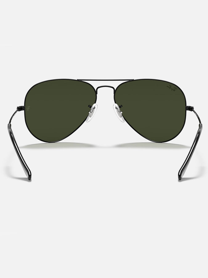 Ray-Ban 0RB3025 Aviator Black/G-15 Green Sunglasses | BLACK/G-15 GREEN