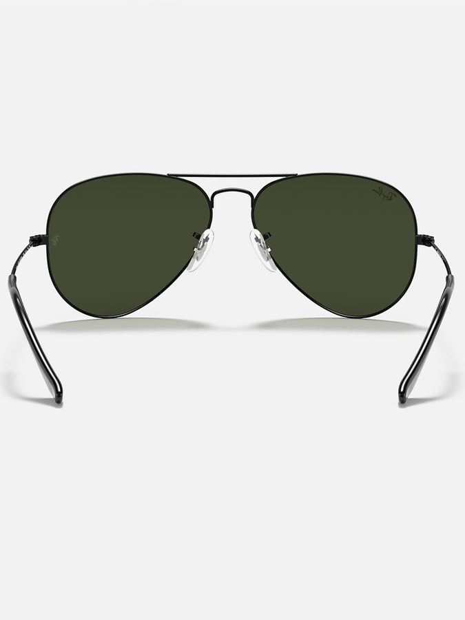 Ray-Ban 0RB3025 Aviator Black/G-15 Green Sunglasses | BLACK/G-15 GREEN