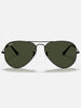 Ray-Ban 0RB3025 Aviator Black/G-15 Green Sunglasses