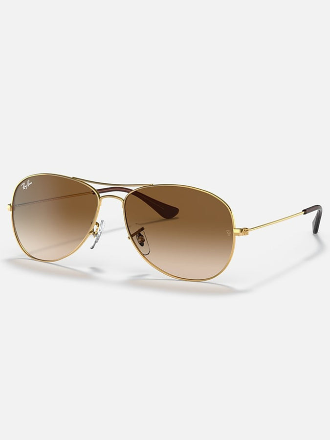 Ray Ban 2024 Cockpit Gold/Brown Gradient Sunglasses |  GOLD/BROWN
