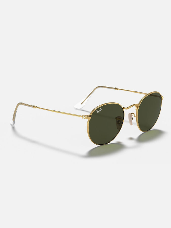 Ray-Ban Round Metal Matte Gold/G-15 Green Sunglasses | MATTE GOLD/G-15 GREEN