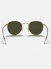 Ray-Ban Round Metal Matte Gold/G-15 Green Sunglasses
