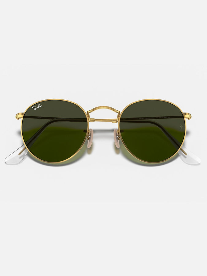 Ray-Ban Round Metal Matte Gold/G-15 Green Sunglasses | MATTE GOLD/G-15 GREEN