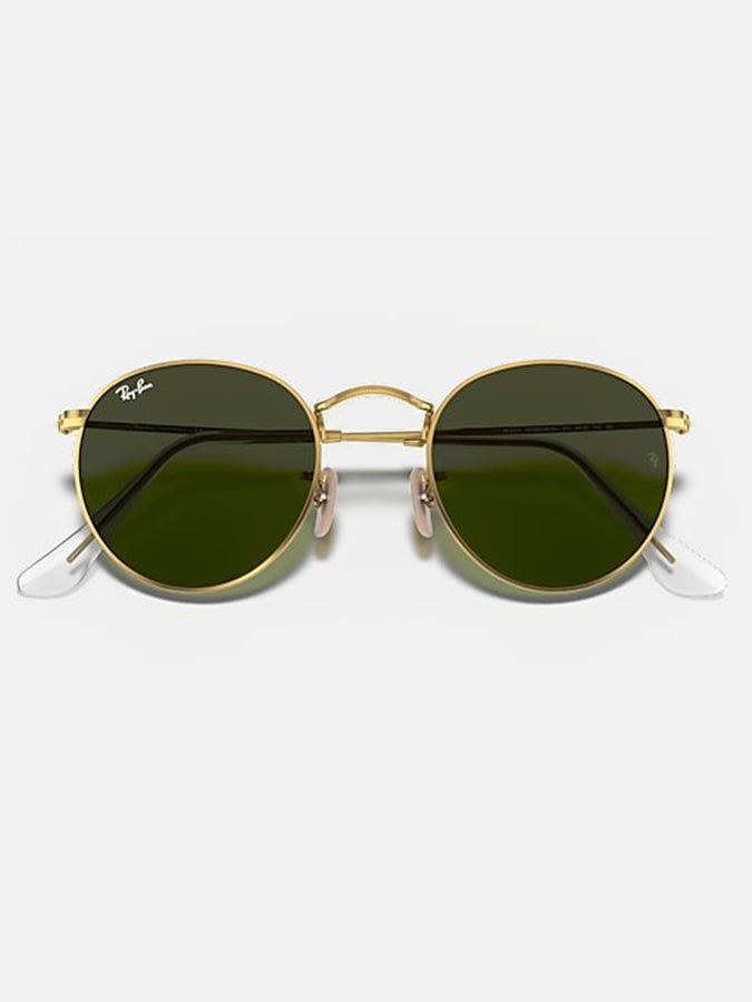 Ray Ban Round Metal Arista Gold/G-15 Green Sunglasses | ARISTA GOLD/G-15 GREEN