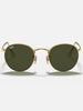 Ray Ban Round Metal Arista Gold/G-15 Green Sunglasses