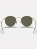 Ray-Ban Round Metal Matte Gold/G-15 Green Sunglasses