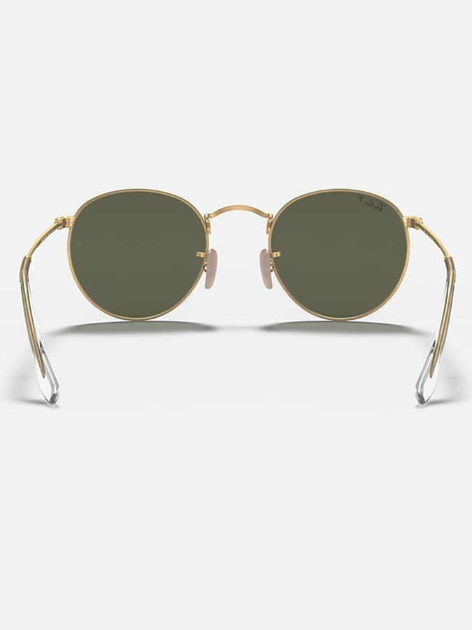 Ray Ban 2024 Round Metal Matte Gold/Green Classic G-15 Sunglasses | MATTE GOLD/GREEN
