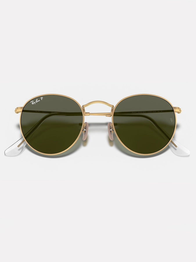 Ray-Ban Round Metal Matte Gold/G-15 Green Sunglasses | MATTE GOLD/G-15 GREEN