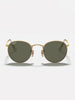 Ray-Ban Round Metal Matte Gold/G-15 Green Sunglasses