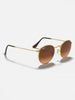 Ray-Ban Round Metal Light Bronze/Brown Gradient Sunglasses