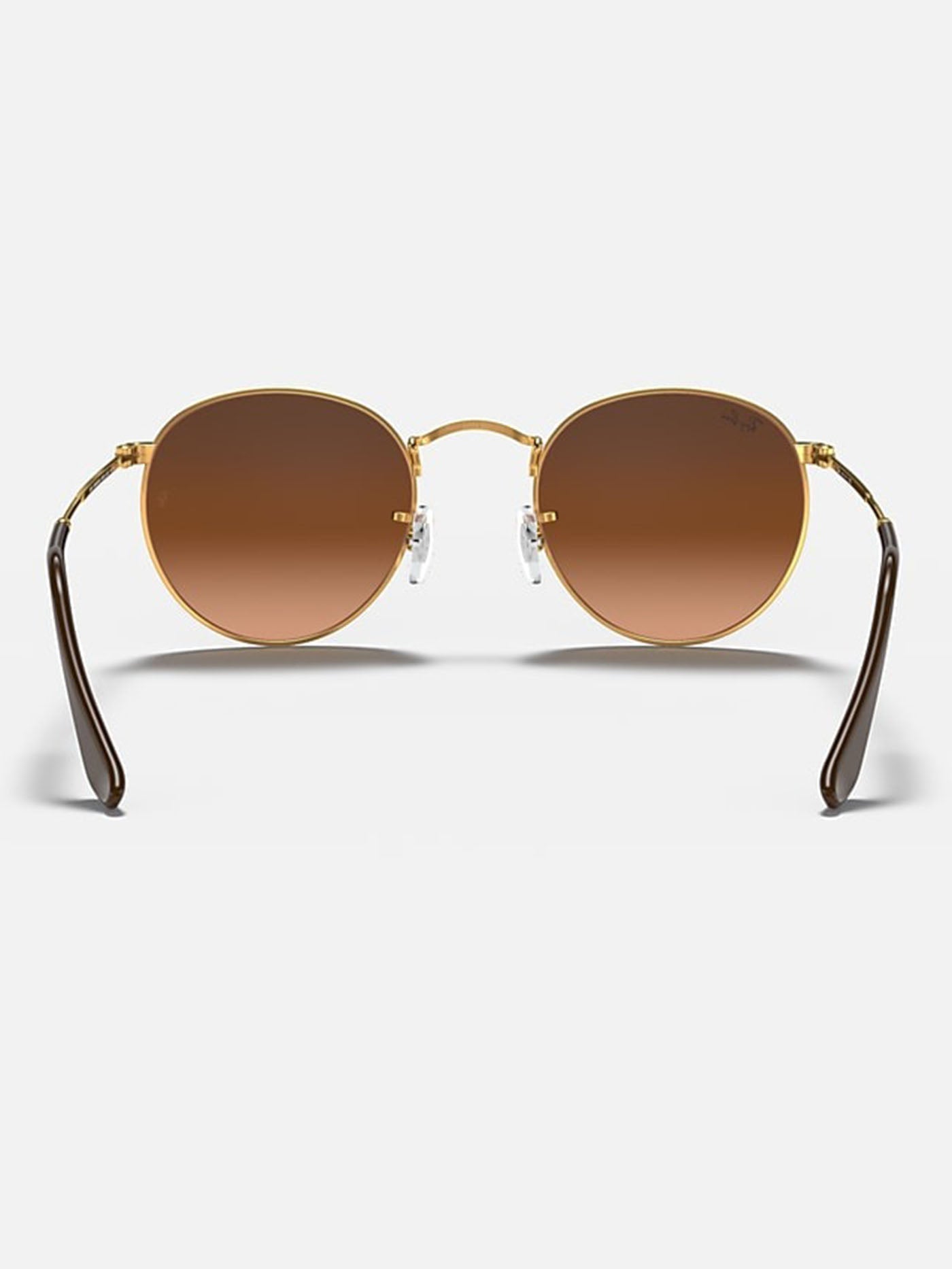 Ray Ban 2024 Round Metal Light Bronze/Brown Gradient Sunglasses
