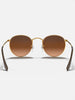 Ray-Ban Round Metal Light Bronze/Brown Gradient Sunglasses