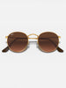Ray-Ban Round Metal Light Bronze/Brown Gradient Sunglasses