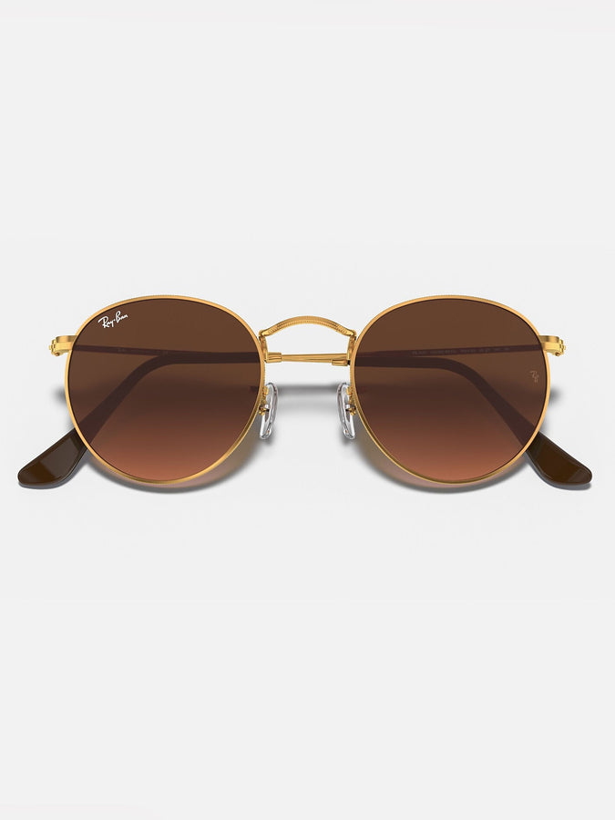Ray-Ban Round Metal Light Bronze/Brown Gradient Sunglasses | LIGHT BRONZE/BROWN GRADIENT