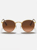 Ray-Ban Round Metal Light Bronze/Brown Gradient Sunglasses