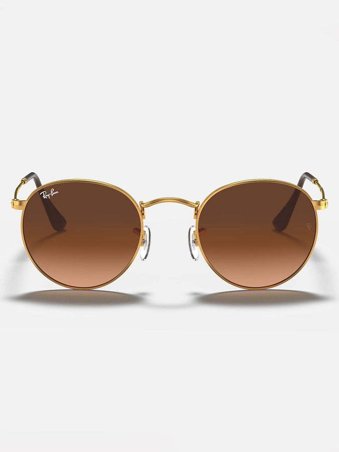 Ray-Ban Round Metal Light Bronze/Brown Gradient Sunglasses | LIGHT BRONZE/BROWN GRADIENT