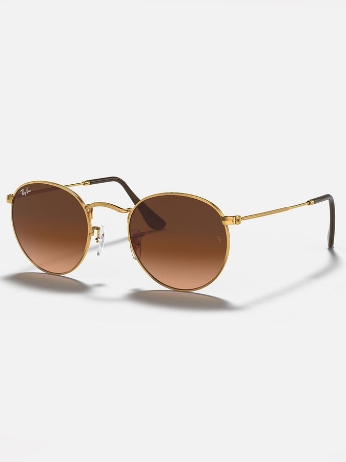 Ray-Ban Round Metal Light Bronze/Brown Gradient Sunglasses | LIGHT BRONZE/BROWN GRADIENT