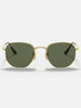 Ray Ban Hexagonal Gold/G-15 Green Sunglasses