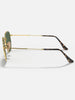 Ray Ban Hexagonal Gold/G-15 Green Sunglasses