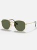 Ray Ban Hexagonal Gold/G-15 Green Sunglasses