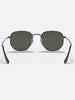Ray-Ban 2024 Hexagonal Black/Green Classic G-15 Sunglasses