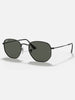 Ray-Ban 2024 Hexagonal Black/Green Classic G-15 Sunglasses