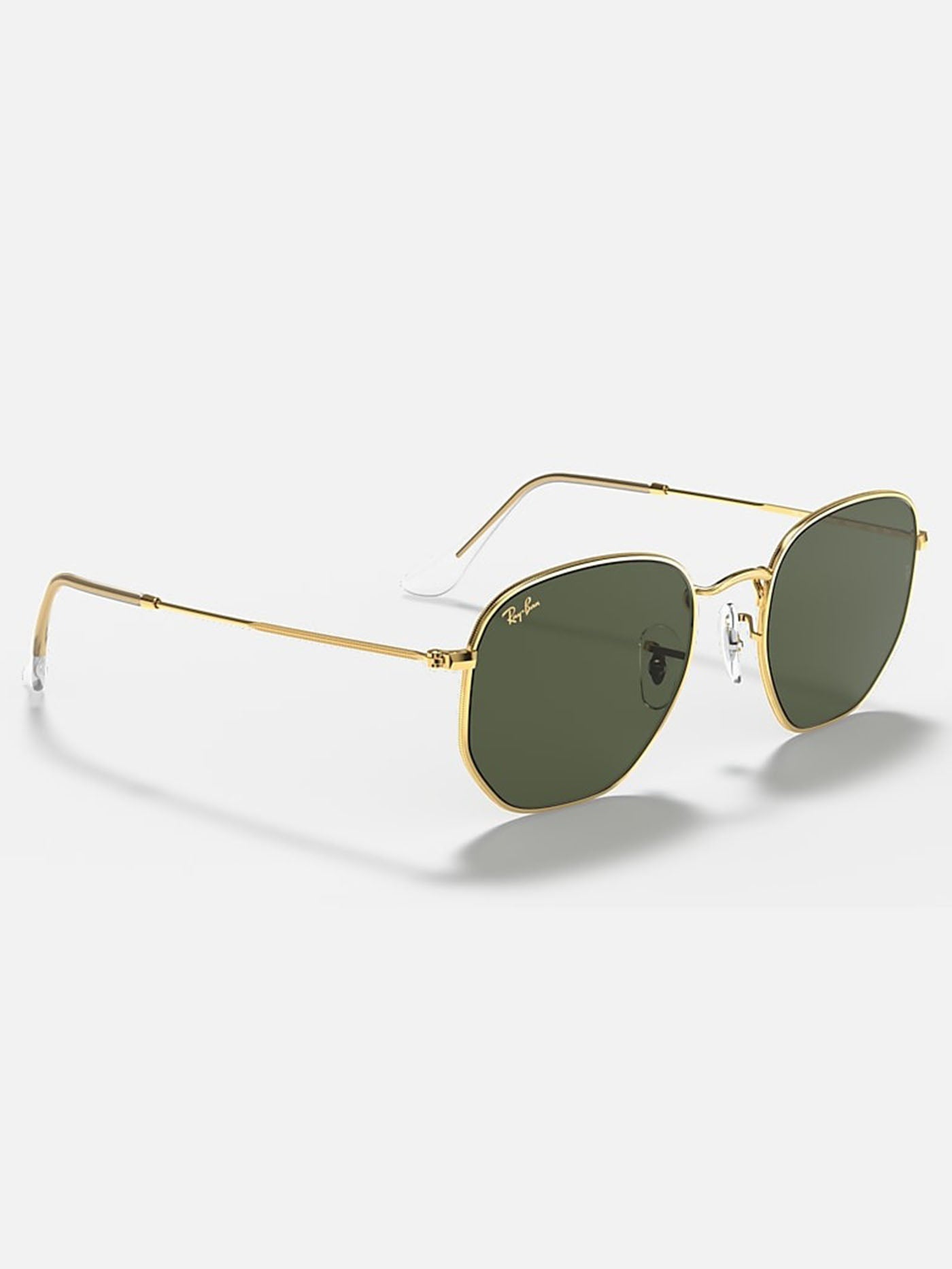 Ray Ban 2024 Hexagonal Gold/Green Classic G-15 Sunglasses
