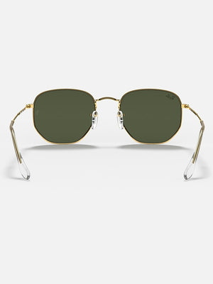 Ray Ban 2024 Hexagonal Gold/Green Classic G-15 Sunglasses