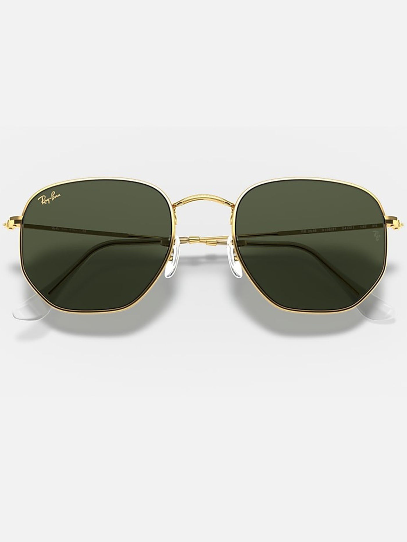 Ray Ban 2024 Hexagonal Gold/Green Classic G-15 Sunglasses