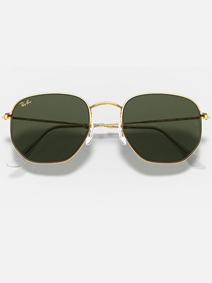 Ray Ban 2024 Hexagonal Gold/Green Classic G-15 Sunglasses