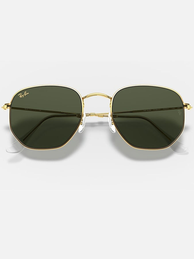 Ray Ban 2024 Hexagonal Gold/Green Classic G-15 Sunglasses | GOLD/GREEN