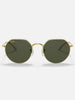 Ray Ban 2024 Jack Gold/Green Classic Sunglasses