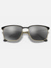 Ray-Ban RB3569 Black On Gold/Grey Gradient Mirror Sunglasses