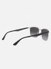 Ray-Ban RB3569 Black On Silver/Grey Gradient Sunglasses