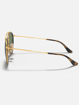 Ray Ban 2024 Round Double Bridge Gold/Green Classic G-15 Sunglasses
