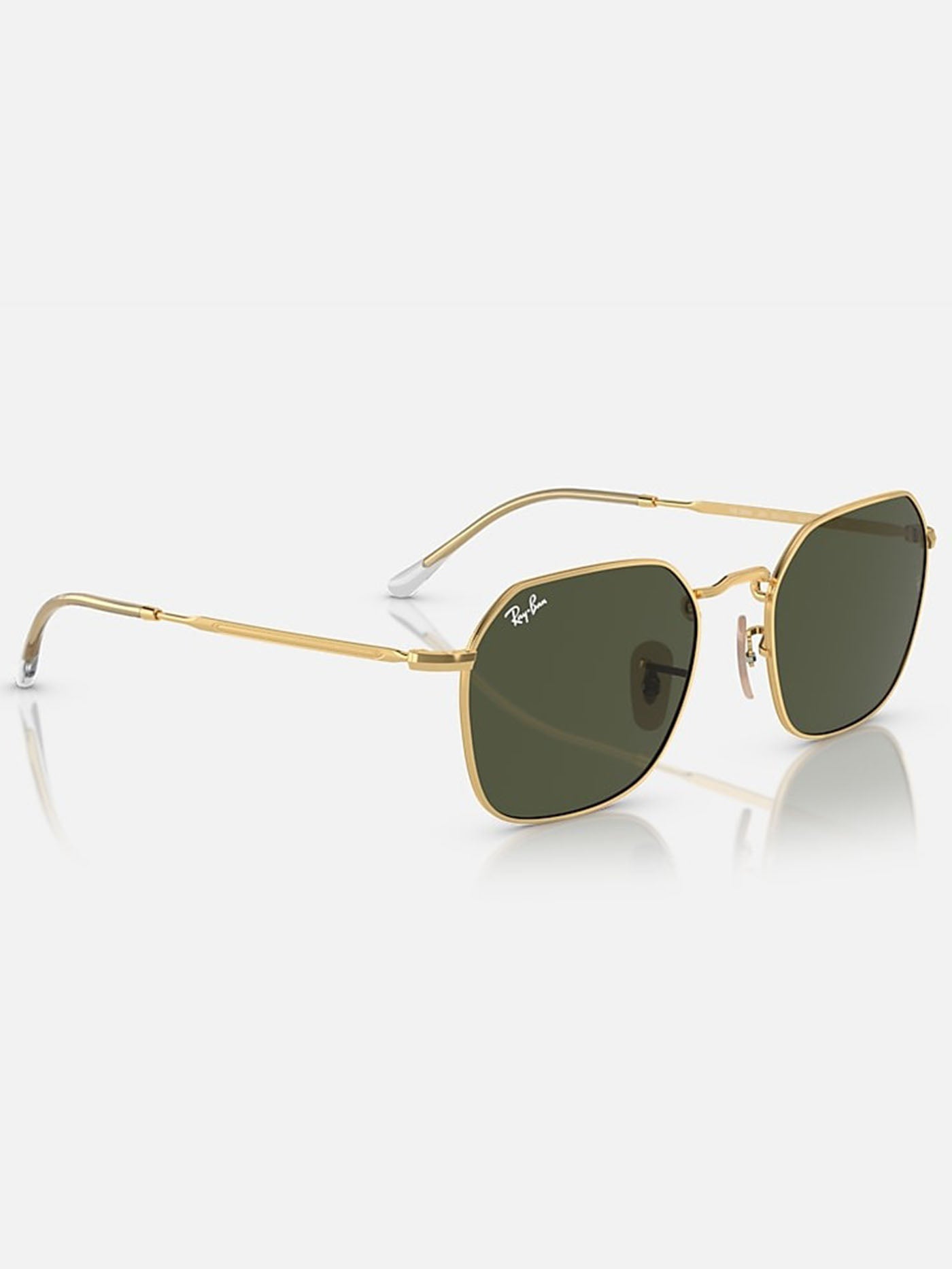 Ray Ban 2024 Jim Gold/Green Classic Sunglasses