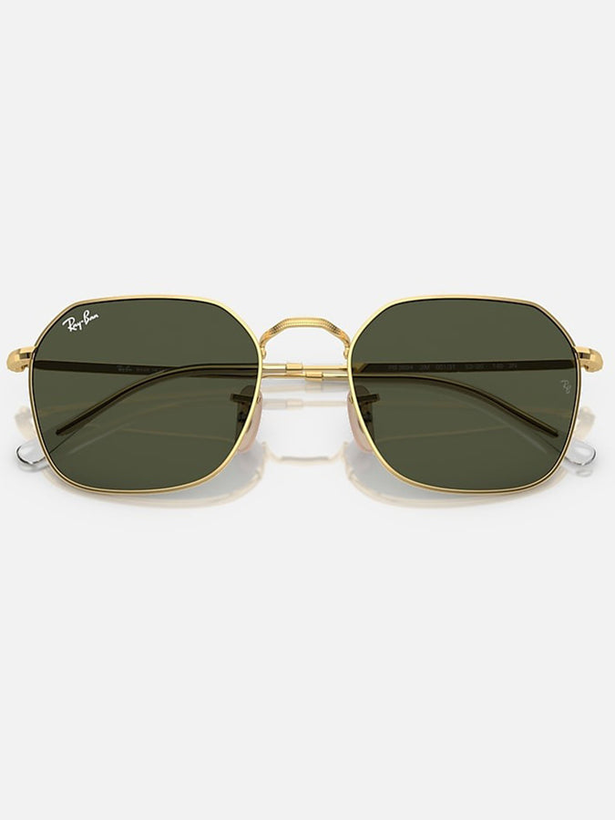 Ray Ban 2024 Jim Gold/Green Classic Sunglasses | GOLD/GREEN