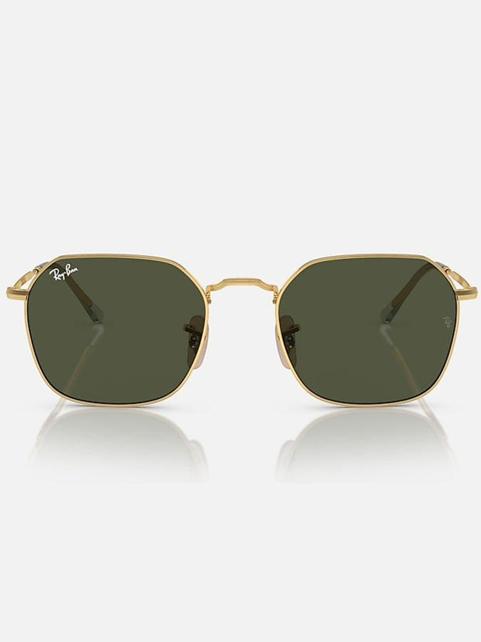 Ray Ban 2024 Jim Gold/Green Classic Sunglasses | GOLD/GREEN